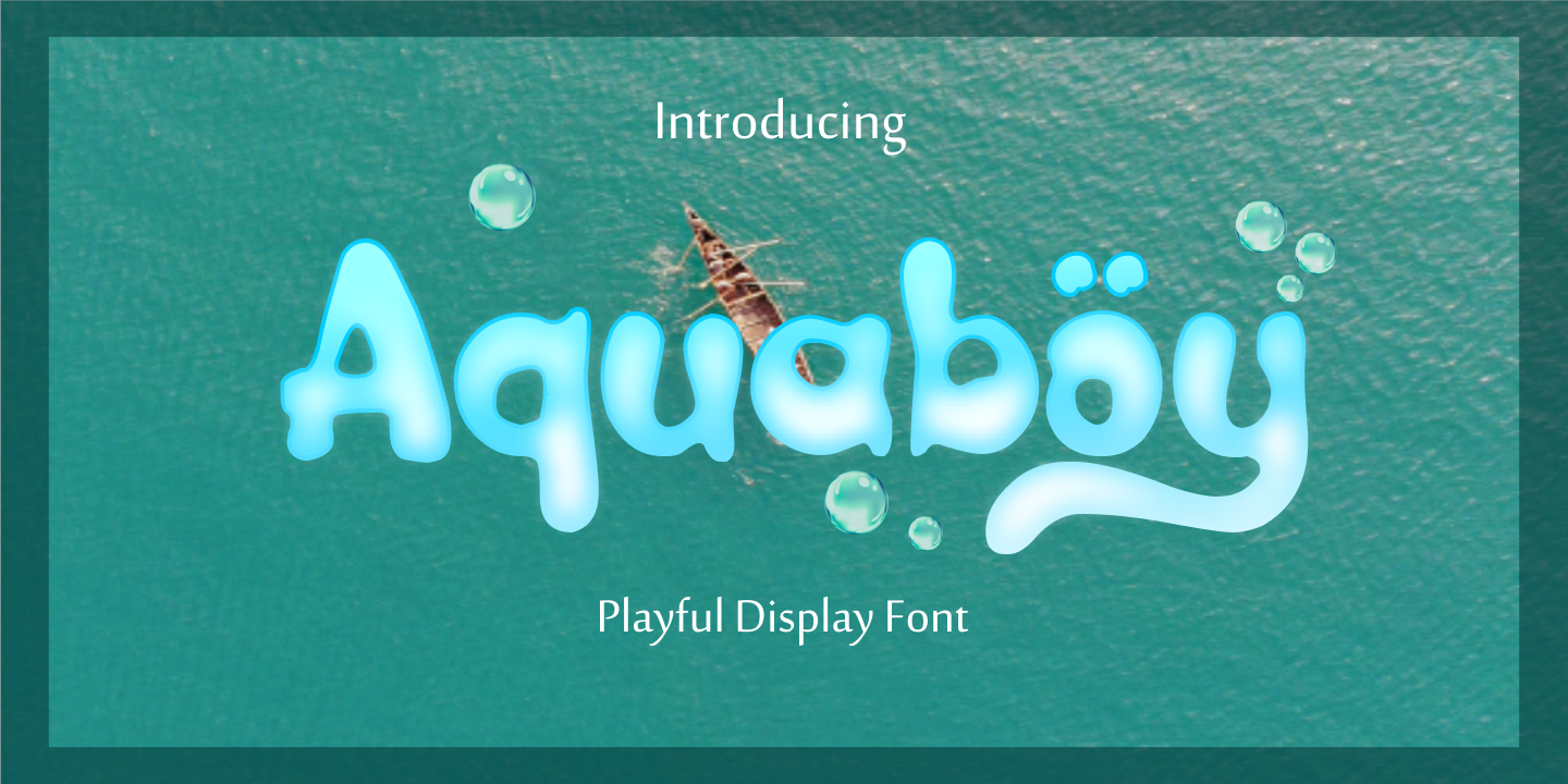 Przykład czcionki Aquaboy